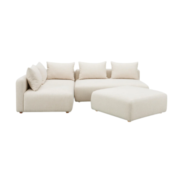 Seccional modular de 4 piezas Emory sin descansabrazos